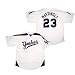 New York Yankees Don Mattingly Cooperstown Laser Button Front Jersey