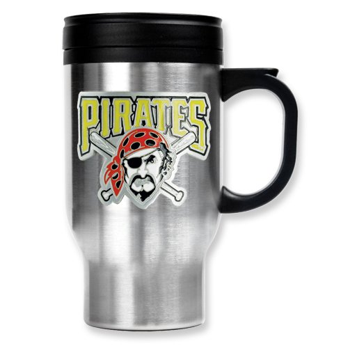 Pittsburgh Pirates 16oz Stainless Steel Travel Mug