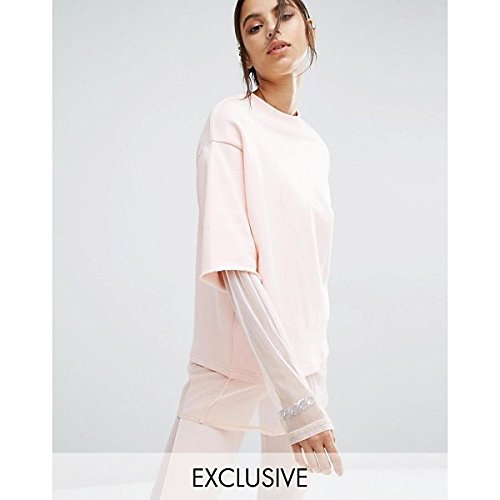 ボーンズ アウター パーカ＆スウェット Bones Oversized Double Layer Crew Neck S Pink [並行輸入品]