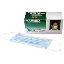 Ammex ELFM Earloop Style Face Mask (12 Boxes of 50)