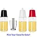 Glass Olive Oil Mister & Salad Oil Sprayer For Healthy Cooking With Oils, Vinegars. Aerosol Free Pump Oil Dispenser by Simply Better Products With A Bonus Guide to Cooking with Seasonings (White)