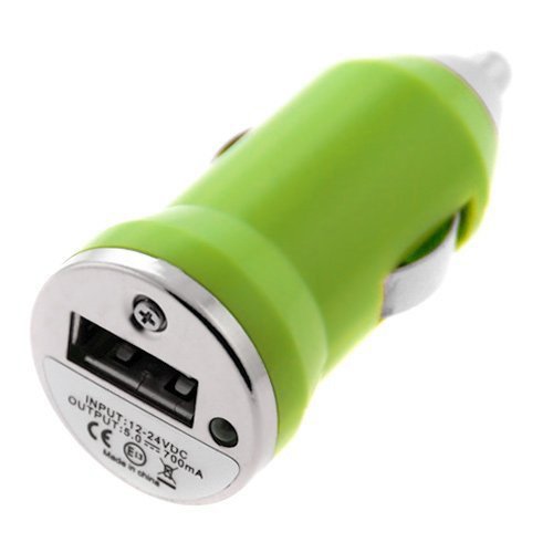 SODIAL(TM) Mini USB Car Charger Vehicle Power Adapter - Green for Apple iPhone 4 4G 16GB / 32GB 4th Generation