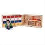 Jonti-Craft 04230JC, 20 Tray Cubbie Fold-n-lock With Clear Trays