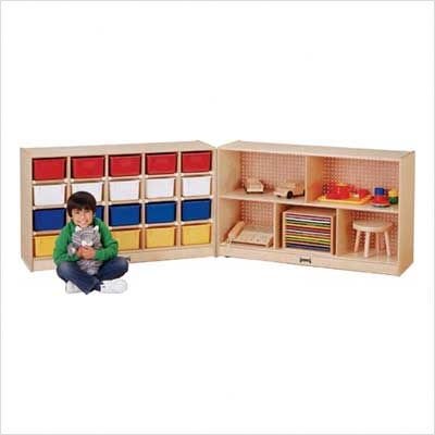 20 Tray Cubbie Fold-n-Lock Trays: Clear