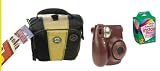 Fuji Instax Mini 7S Deluxe Package, includes Fujifilm Instax mini 7S (CHOCO)+Instax mini film Twin Pack (2 x 10= 20 exp.)+ M-Rock Camera Bag