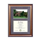 University of Wisconsin, Milwaukee Suede Mat Diploma Frame with Lithograph