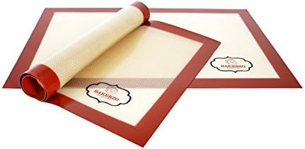 Baking Mat - 100% Lifetime Guarantee - Premium Quality, Nonstick Silicone Pastry Mats - Best for Preparing, Cooking, Heating up food - Includes 5 Easy To Prepare Healthy E-Cookbooks, Enhance Your Baking Experience Now!
