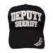BLACK DEPUTY SHERIFF LAW ENFORCEMENT BASEBALL CAP ADJ