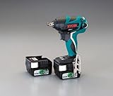 エスコ DC14.4V(1/2"DR)インパクトレンチセット(充電式) EA813DN-1AS