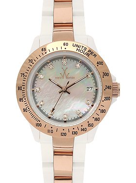 Heavy Metal Plasteramic Watch Collection - Mini Rose Gold White
