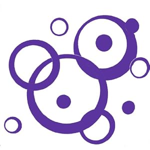Purple Wall Vinyl Sticker Decal Circles, Bubbles, Dots 25+ Pc