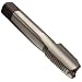 Dormer E550 High-Speed Steel Pipe Tap Set, Uncoated (Bright) Finish, Round Shank with Square End, 2-Piece (1 Plug and 1 Bottoming Chamfer)