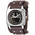 Fossil Black Display Leather Band Watch - Men's