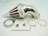 Chrome Billet Aluminum Spike Air Cleaner Intake Filter Kit for Harley Davidson S&S CV Carb Sportster Carburetors Custom