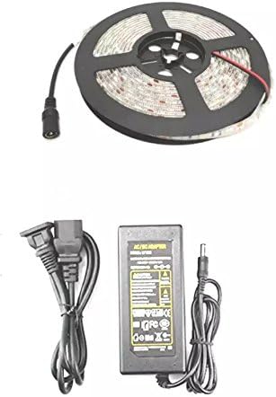 Sankei FG 12V Non-Waterproof 3528 SMD 300LED 5M 16.4FT Flexible LED Strip Lights, LED Tape--RGB LED Strip light With 12V 2A Power Supply Adapter