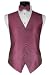 Tuxedo Vest - Venetian Collection Fuschia with Coordinating Bowtie