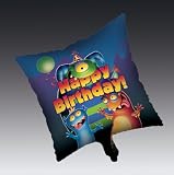 Monster Mania Party Theme 18 Inch Square Foil Balloon