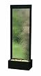 Gardenfall Metaline Center Mount Fountain Black with Clear Glass By Bluworld
