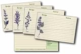 3x5 Herb Recipe Cards with Protective Covers
