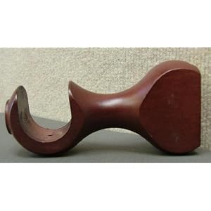 Click here to see all customer reviews now Round Support Bracket in a Mahogany finish for a 1-3/8 dowel rod - 2/pack