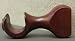 Round Support Bracket in a Mahogany finish for a 1-3/8" dowel rod - 2/pack [CAPITOL CITY LUMBER]