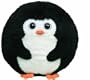 Ty 7138000 - Avalanche Ball Pinguin, Stoffball Beanie Ballz, 12 cm