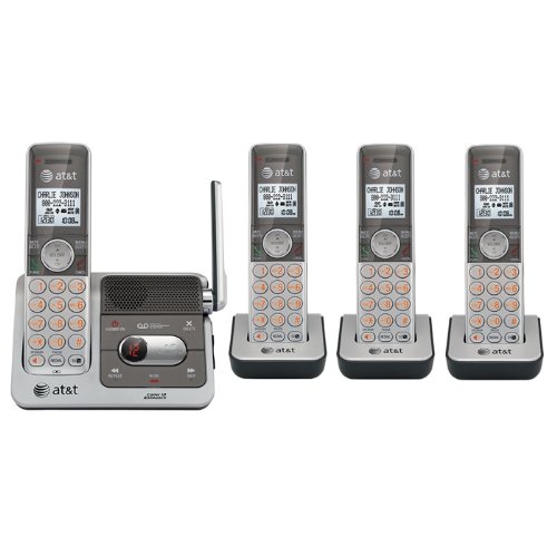 DECT6.0 Digital 4 Handset Answering System SilverBlack