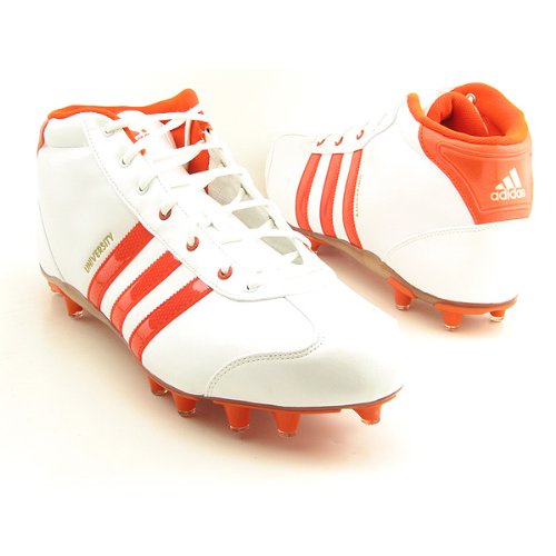 ADIDAS University LE Mid Cleats Burgundy Shoe White Men