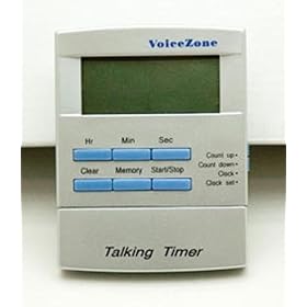 `Talking Clock & Timer w/Alarm