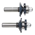 BOSCH 85625MC 1-5/8-Inch Diameter Carbide Tipped Ogee Stile & Rail 2 Piece Router Bit Set 1/2-Inch Shank