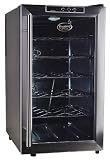 Vinotemp VT-18TEDS Thermo-Electric Digital 18-Bottle Wine Chiller, Black and Stainless