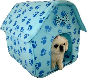 masterpet Blue Cat/Dog Collapsible Pet House for Your Prince