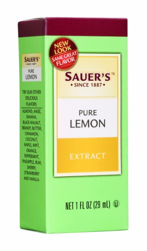 Sauer's Lemon Extract, 1-Ounce Bottles (Pack of 12)