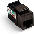Leviton 5G108-RB5 GigaMax 5E QuickPort Connector, Cat 5E, Brown