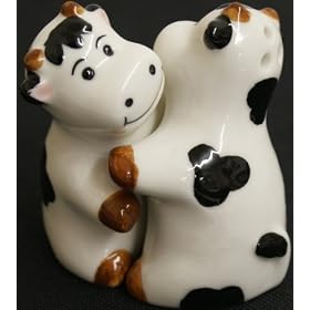 Hugging Cows Salt and Pepper Shakers