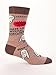 Blue Q Socks - Men's Crew - Spoiler Alert There Are Assholes Everywhere, Brown, Men's shoe size 7-12
