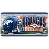 Denver Broncos NFL Embossed Metal License Plate Car Auto Front Novelty Tag