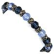Super Stretch Light Sapphire Tone Beaded Bracelet