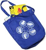 Rock Paper Scissors Lizard Spock Tote - Royal Blue
