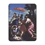Moses Rescued from the Water, c.1655-57 (oil on canvas) by Giovanni Francesco Romanelli – iPad Cover (Protective Sleeve) – Art247 – IPads 1 And 2