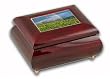 Exquisite Rainbow Musical Jewelry Box with a Stunning Rainbow and Sky Art