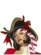 Pirate Hat With Gold Trim