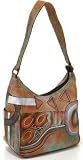 Anuschka Side Pockets Hobo Handbag - Abstract Classis