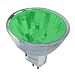 Bulbrite 637220 - FTD/G - Green 20 Watt MR11 Style Halogen Light Bulb, 12 Volt, 36 Degree Beam Spread