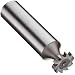 Niagara Cutter B555 Straight Tooth Shank Type Keyseat Cutter, High Speed Steel, Uncoated (Bright), Round Shank, 1/2" Cutter Diameter, 10 Tooth, 3/32" Width