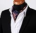SetSense Men's Floral Paisley Jacquard Woven Self Cravat Tie Ascot