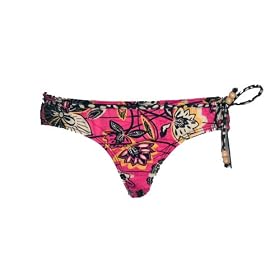 Buy Rampage Bikini Bottom Pink Small w  Brown Leaf Print and String Belt by Rampage