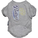 San Diego Padres MLB Pet T-Shirt, X-Large, Color:Gray