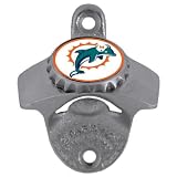 Miami Dolphins Metal Wall Mounted Beer Bottle Opener