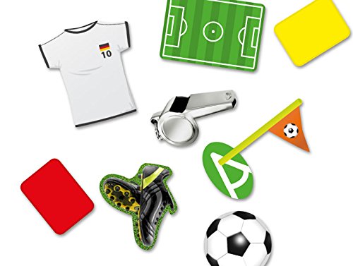 * XXL-Großkonfetti FUSSBALL SPIELFELD mit 24 großen Konfetti-Teilen * für eine Mottoparty oder Kindergeburtstag // Party Kinder Konfetti Deko Mottoparty Fußball WM EM